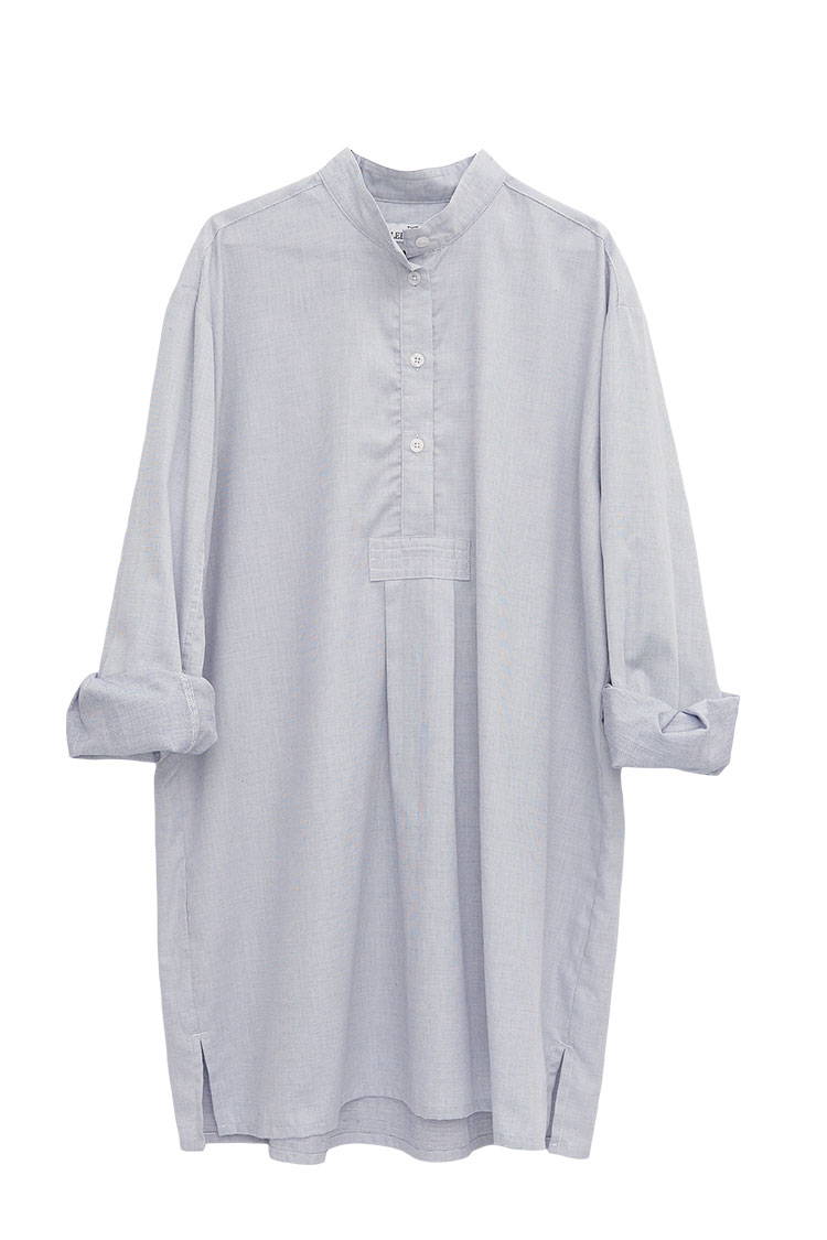 Button-Down Sleep Shirt - White